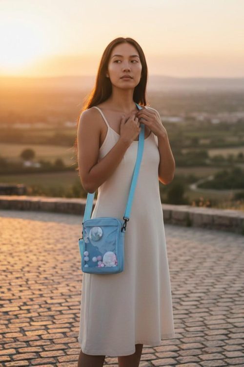 Kawaii Convertible Ita Bag with Clear Window for Pin Display