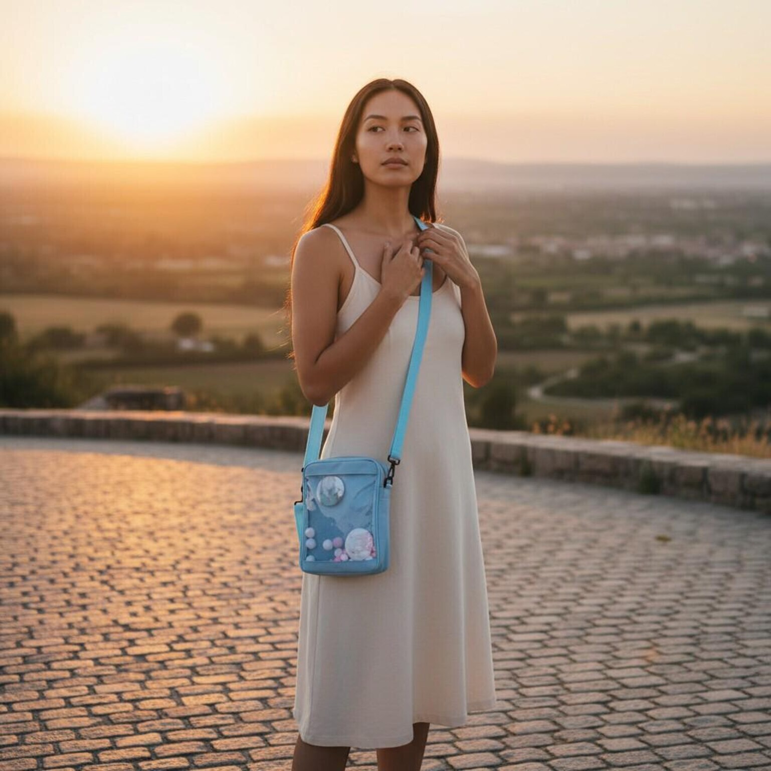 Kawaii Convertible Ita Bag with Clear Window for Pin Display Kawaii Convertible Ita Bag with Clear Window for Pin Display