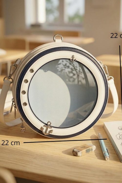 Kawaii Convertible Ita Bag with Clear Window for Pin Display