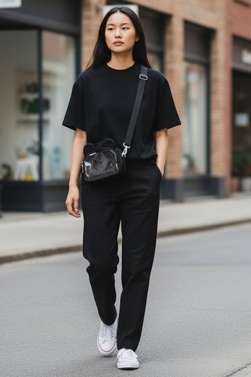 Kawaii Convertible Ita Bag with Clear Window for Pin Display