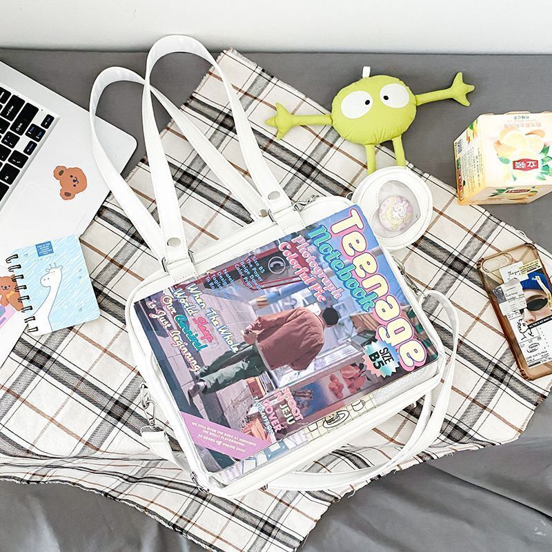 Kawaii Convertible Ita Bag with Clear Window for Pin Display Kawaii Convertible Ita Bag with Clear Window for Pin Display