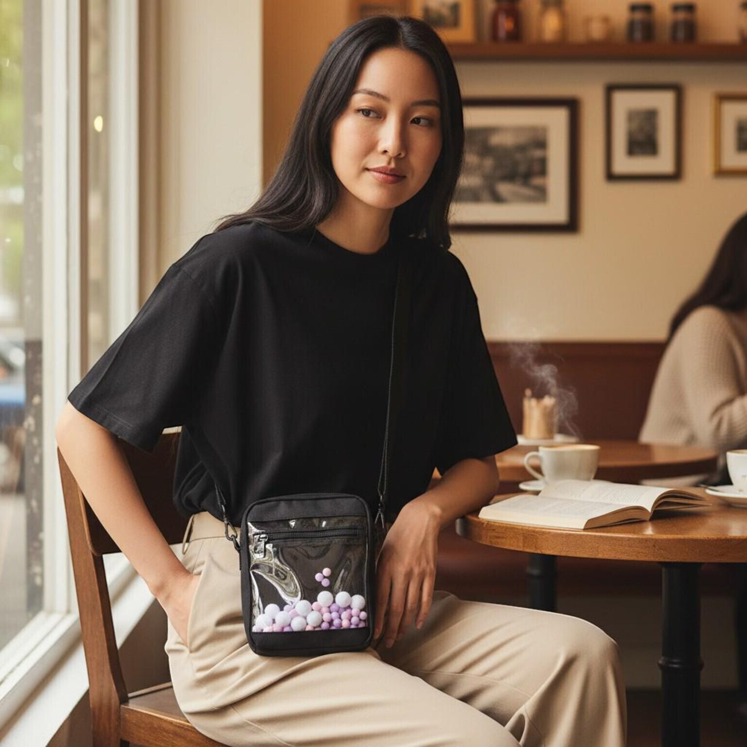 Kawaii Convertible Ita Bag with Clear Window for Pin Display Kawaii Convertible Ita Bag with Clear Window for Pin Display