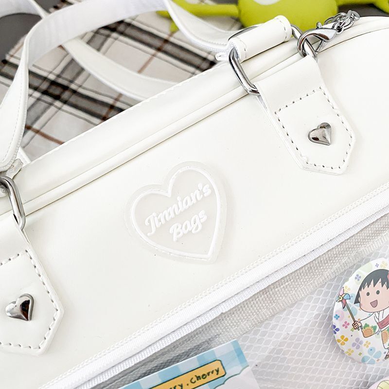 Kawaii Convertible Ita Bag with Clear Window for Pin Display Kawaii Convertible Ita Bag with Clear Window for Pin Display