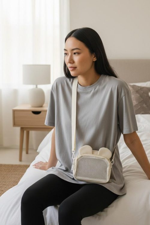 Kawaii Convertible Ita Bag with Clear Window for Pin Display