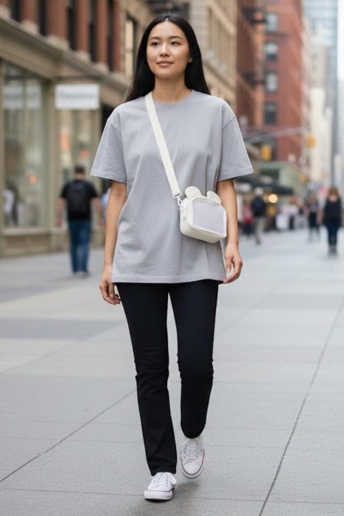 Kawaii Convertible Ita Bag with Clear Window for Pin Display