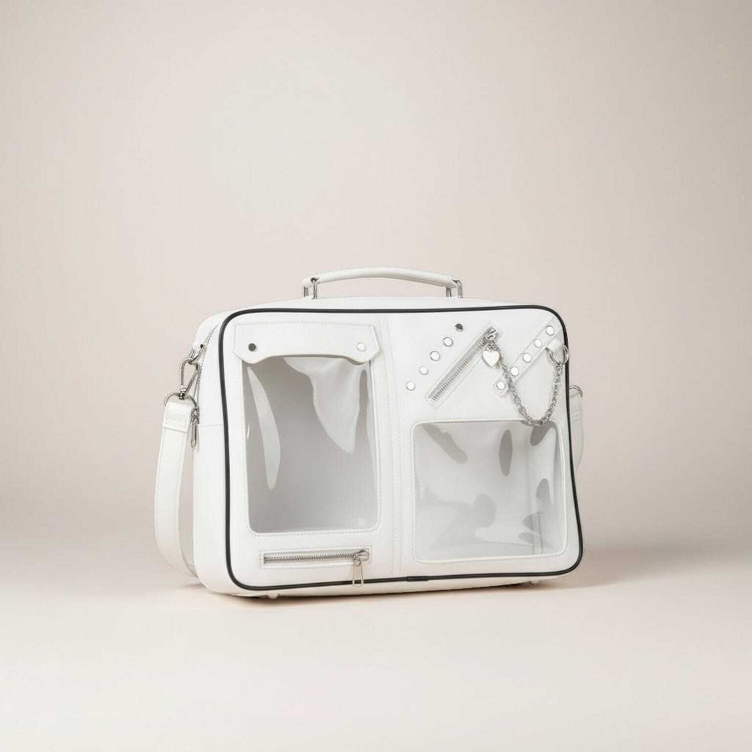 Kawaii Convertible Ita Bag with Clear Window for Pin Display Kawaii Convertible Ita Bag with Clear Window for Pin Display
