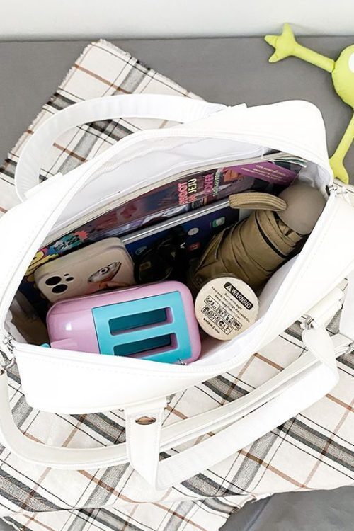 Kawaii Convertible Ita Bag with Clear Window for Pin Display