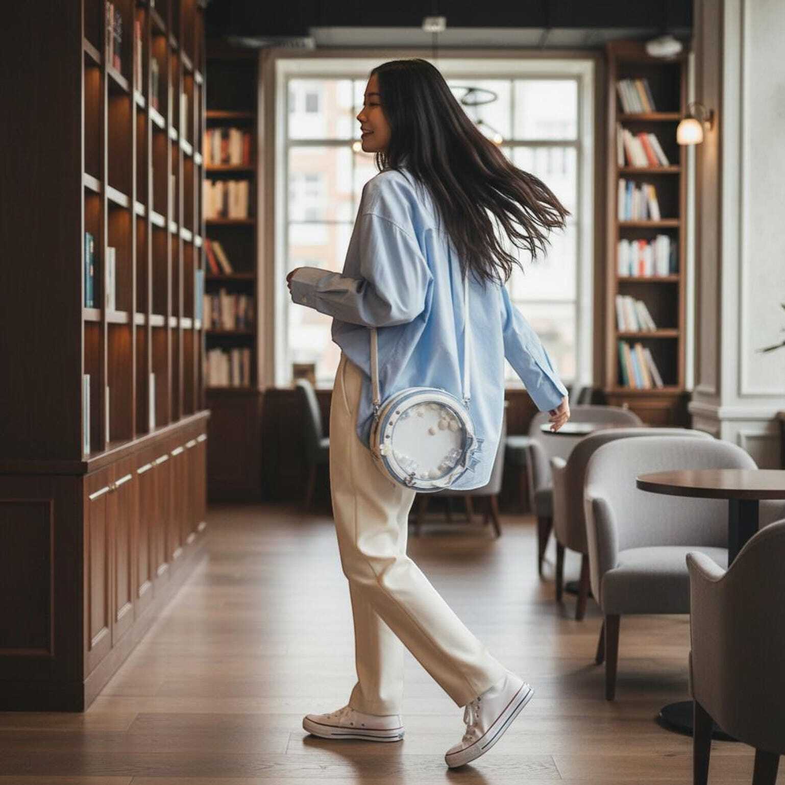 Kawaii Convertible Ita Bag with Clear Window for Pin Display Kawaii Convertible Ita Bag with Clear Window for Pin Display