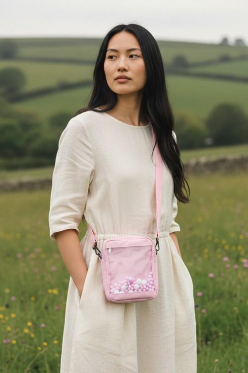 Kawaii Convertible Ita Bag with Clear Window for Pin Display