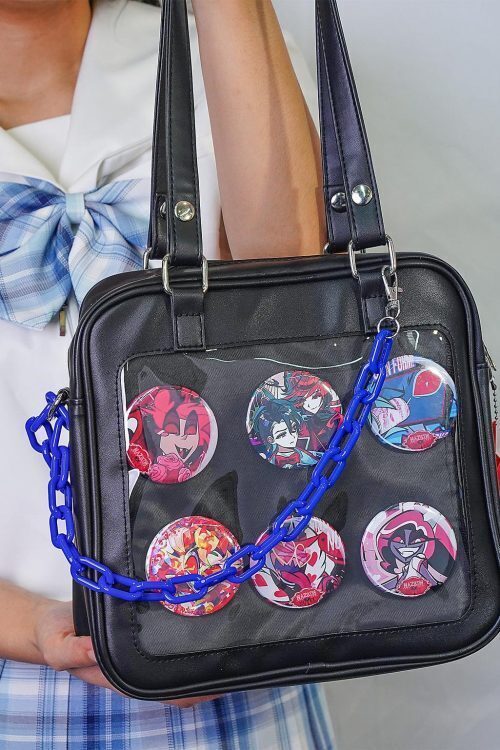 Kawaii Convertible Ita Bag with Clear Window for Plushies and Pins