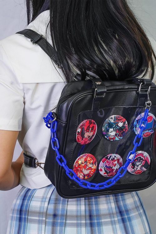 Kawaii Convertible Ita Bag with Clear Window for Plushies and Pins