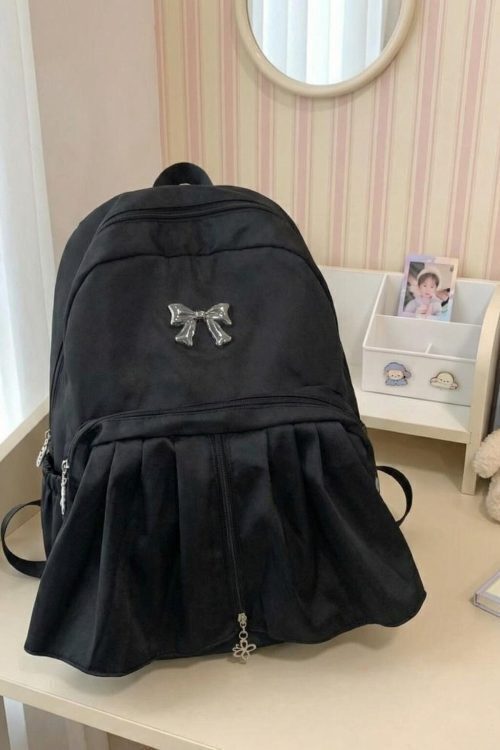 Kawaii Coquette Ita Backpack with Clear Window for Plushies and Pins
