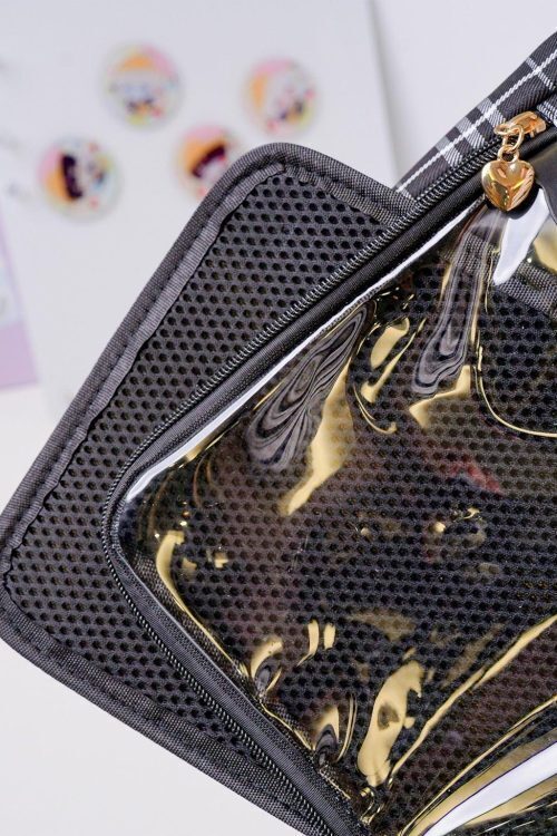 Kawaii Heart Ita Backpack with Clear Window for Pin Display