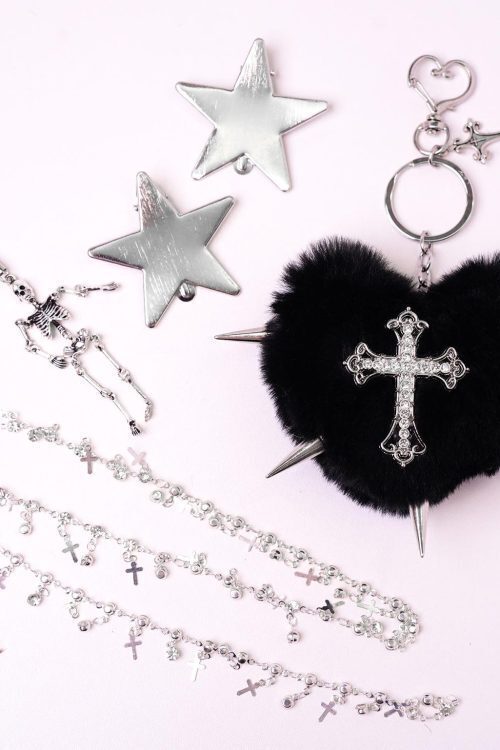 Kawaii Heart Ita Backpack with Clear Window for Pin Display