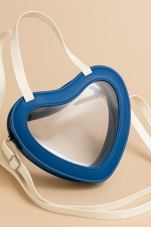 Kawaii Heart Ita Messenger Bag for Pin Display
