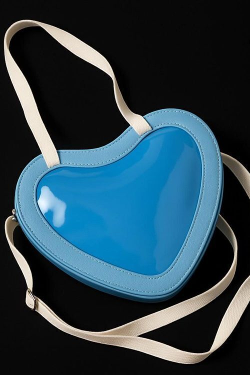 Kawaii Heart Ita Messenger Bag for Pin Display