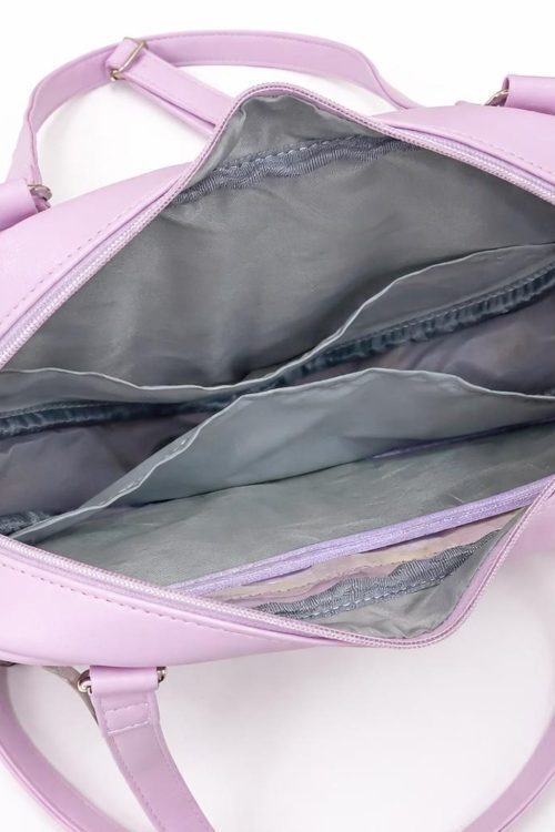 Kawaii Heart Ita Shoulder Bag with Clear Window for Pin Display