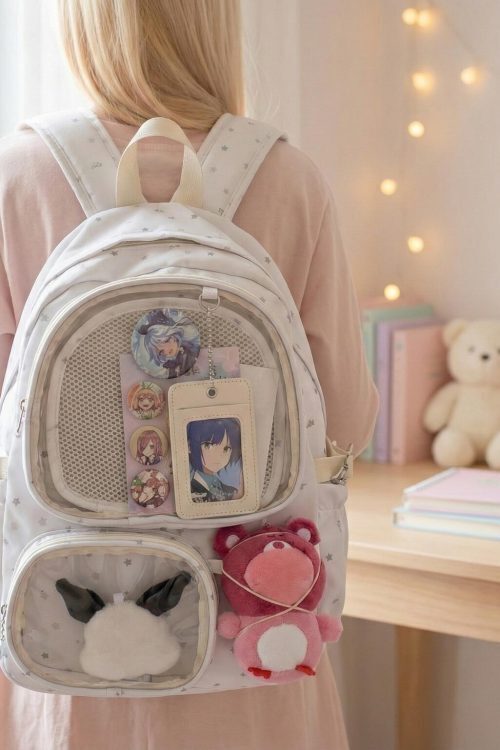 Kawaii Ita Backpack for Pin Display