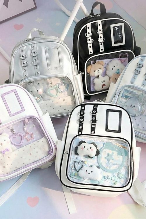 Kawaii Ita Backpack for Plushies and Pins