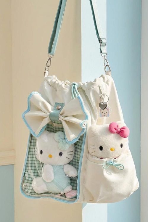 Kawaii Ita Backpack for Plushies and Pins