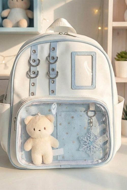 Kawaii Ita Backpack for Plushies and Pins
