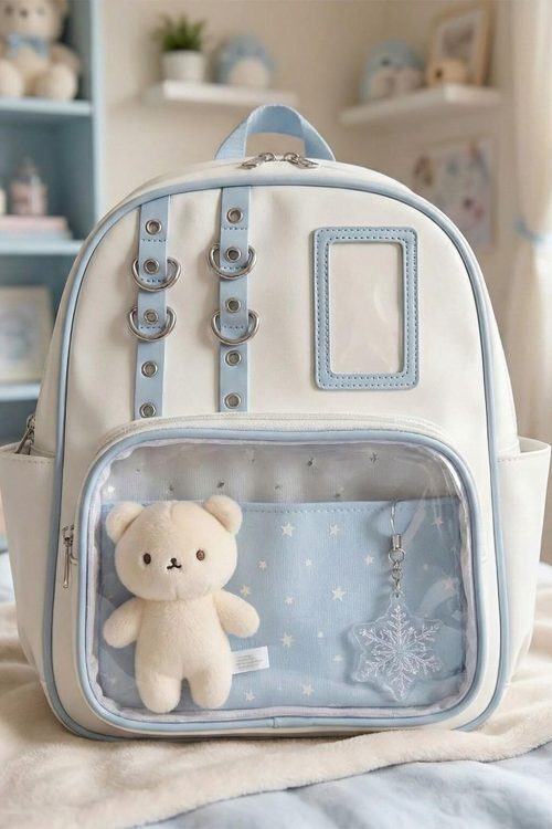 Kawaii Ita Backpack for Plushies and Pins