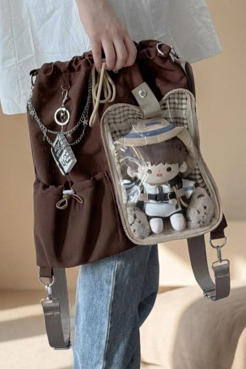 Kawaii Ita Backpack for Plushies and Pins