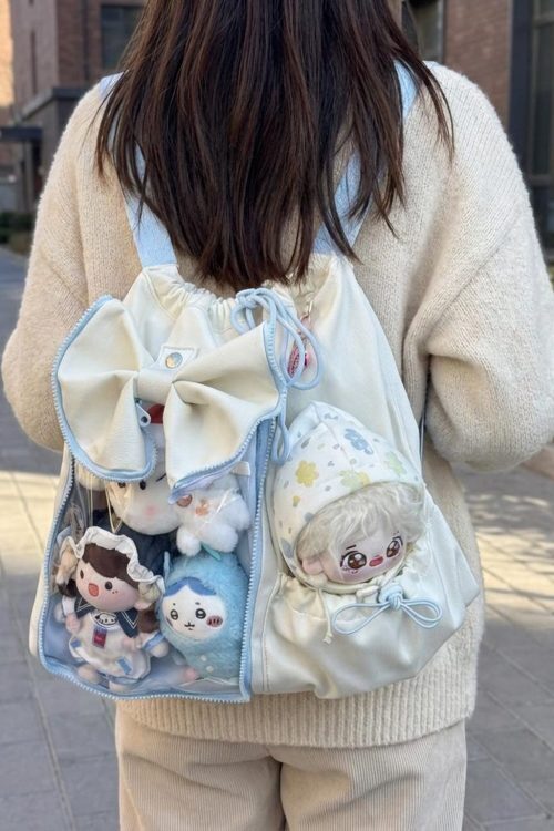 Kawaii Ita Backpack for Plushies and Pins