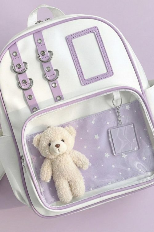 Kawaii Ita Backpack for Plushies and Pins