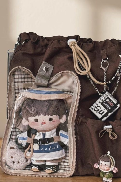 Kawaii Ita Backpack for Plushies and Pins