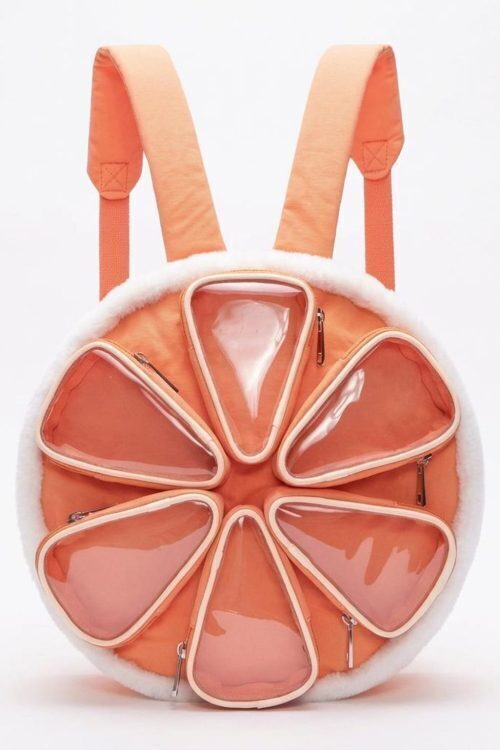 Kawaii Ita Backpack with Clear Window for Photocards and Pins