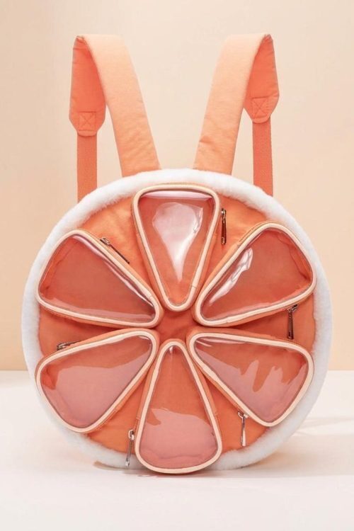 Kawaii Ita Backpack with Clear Window for Photocards and Pins