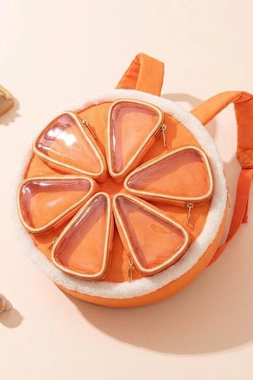 Kawaii Ita Backpack with Clear Window for Photocards and Pins