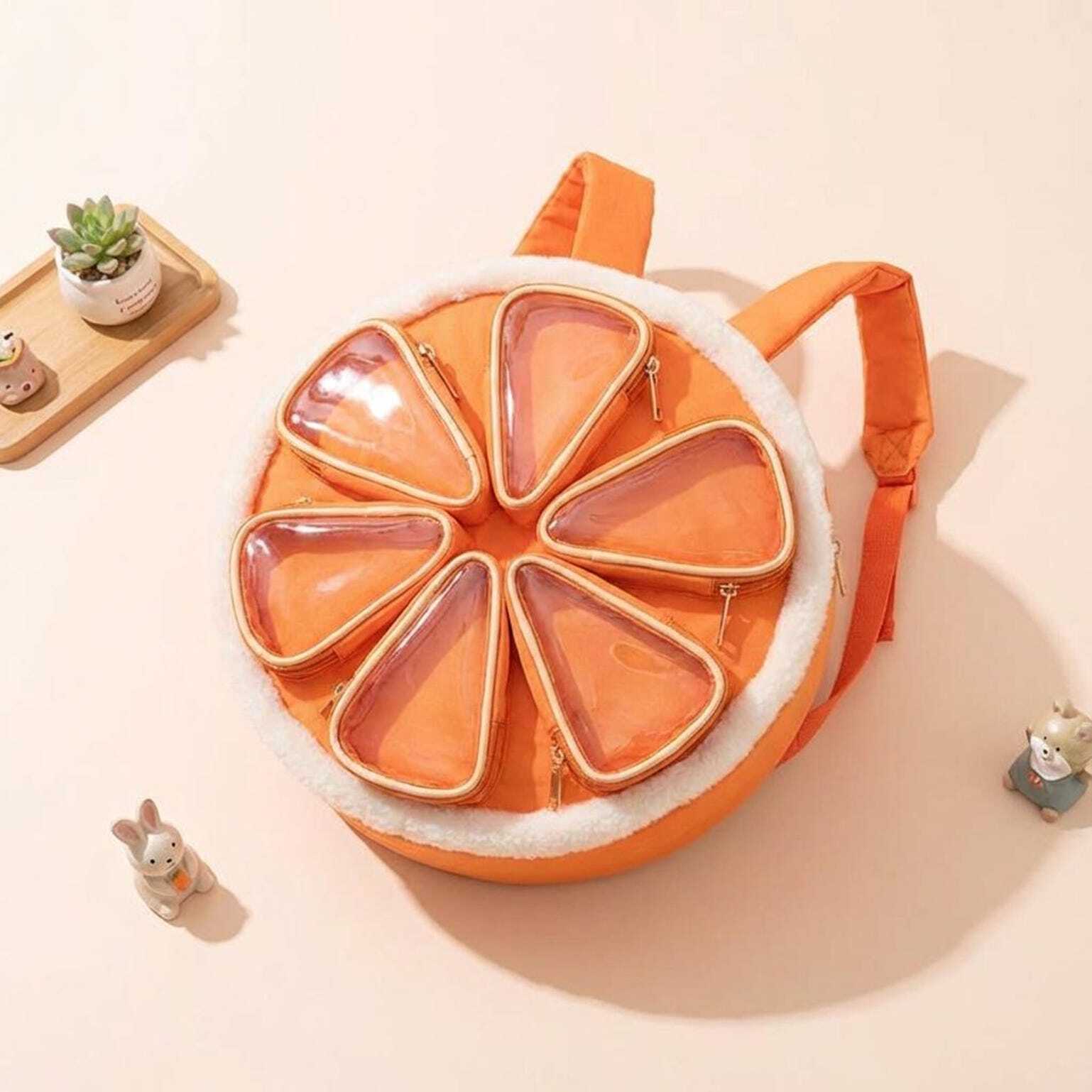 Kawaii Ita Backpack with Clear Window for Photocards and Pins Kawaii Ita Backpack with Clear Window for Photocards and Pins