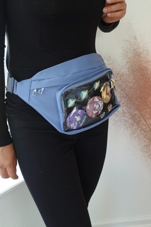 Kawaii Ita Crossbody Bag with Clear Window for Pin Display