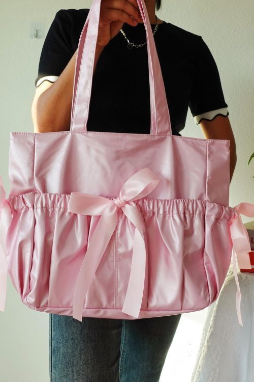 Kawaii Ita Shoulder Bag with Clear Window for Pin Display