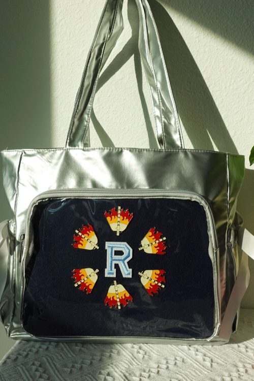 Kawaii Ita Shoulder Bag with Clear Window for Pin Display