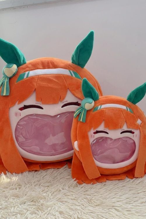 Kawaii Ita Shoulder Bag with Clear Window for Plushies and Pins