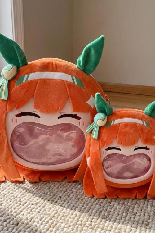 Kawaii Ita Shoulder Bag with Clear Window for Plushies and Pins