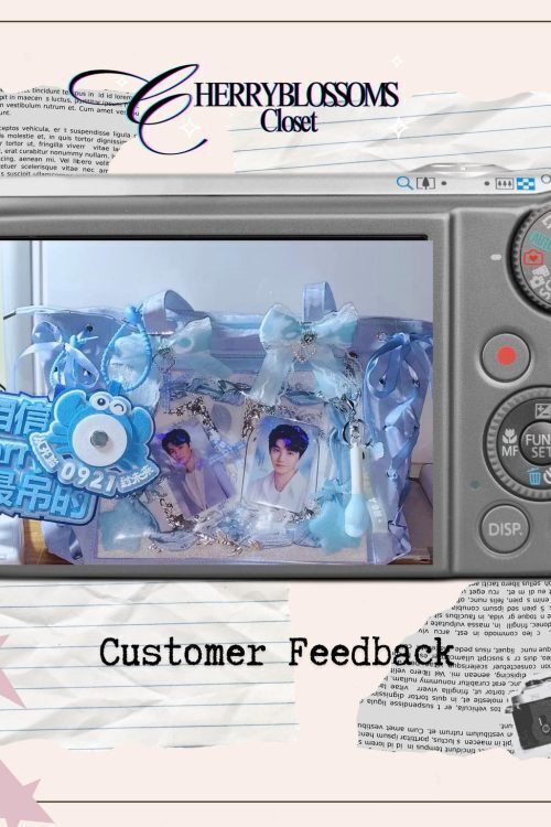 Kawaii Ita Shoulder Bag with Clear Window for Plushies and Pins