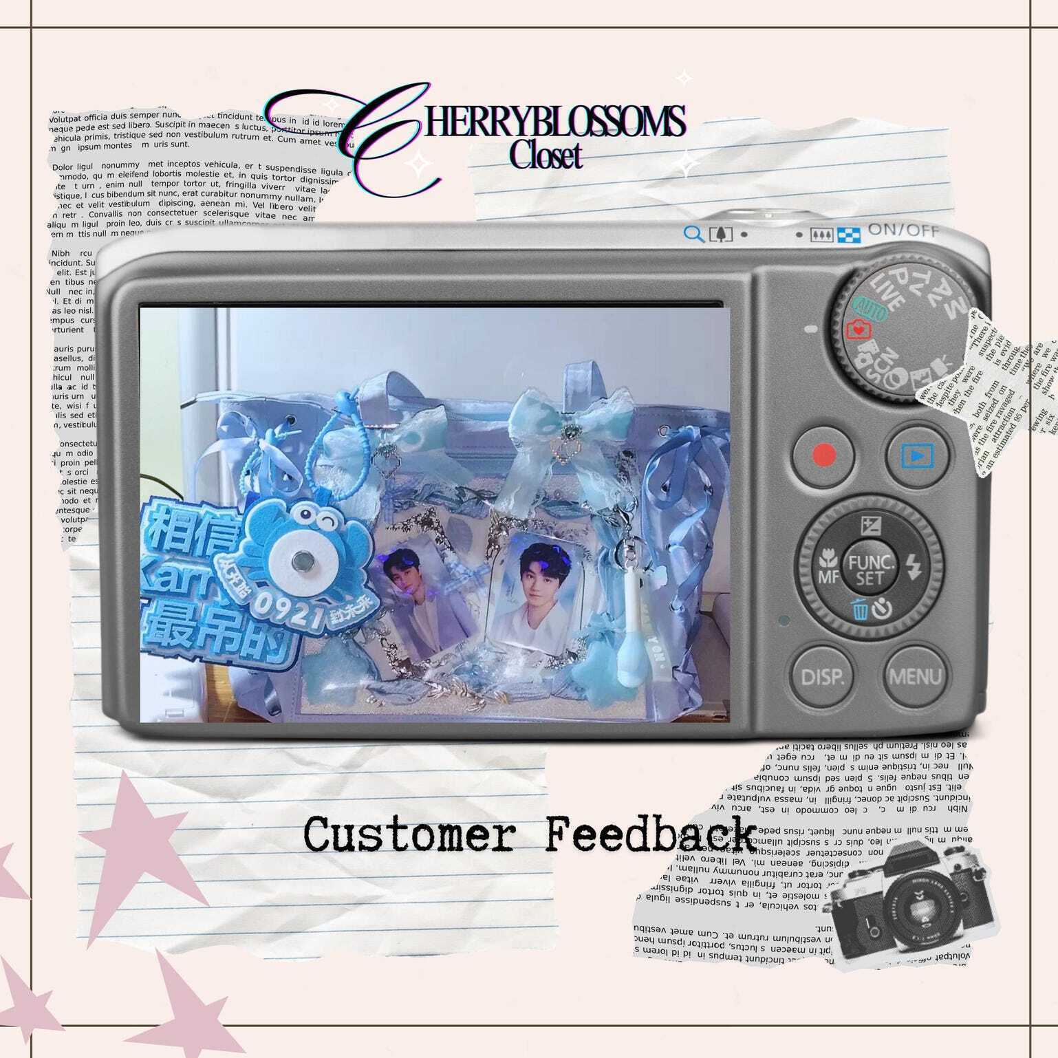 Kawaii Ita Shoulder Bag with Clear Window for Plushies and Pins Kawaii Ita Shoulder Bag with Clear Window for Plushies and Pins