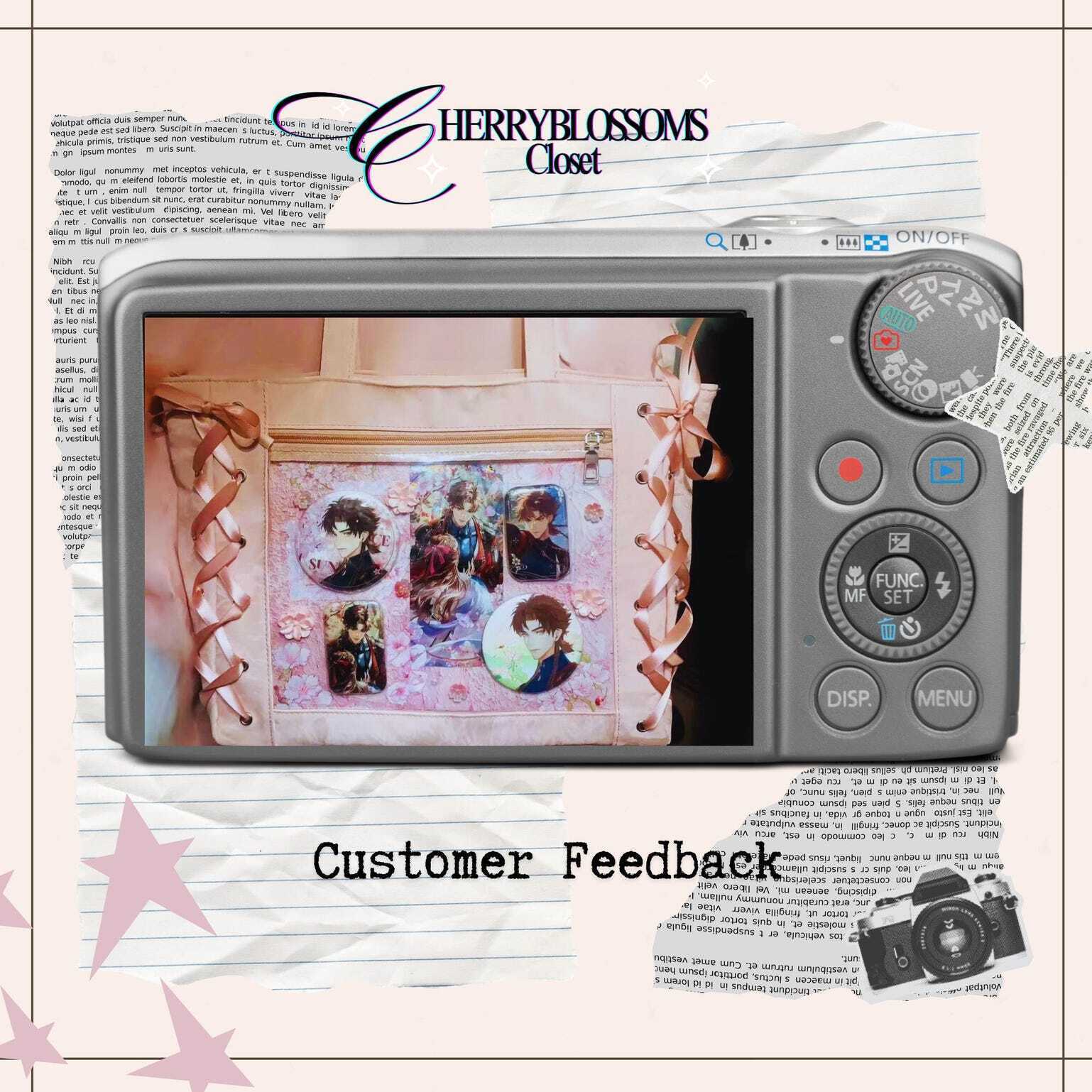 Kawaii Ita Shoulder Bag with Clear Window for Plushies and Pins Kawaii Ita Shoulder Bag with Clear Window for Plushies and Pins