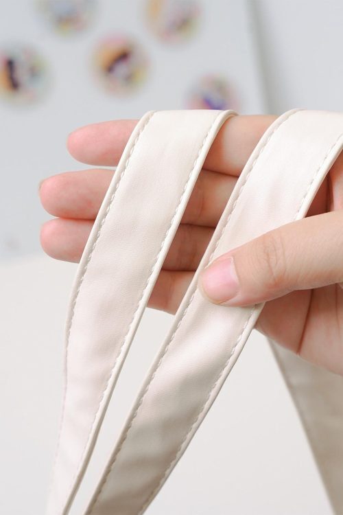 Kawaii Ribbon Ita Shoulder Bag with Clear Window for Pin Display