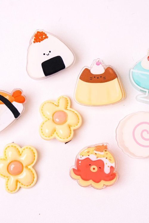 Kawaii Ribbon Ita Shoulder Bag with Clear Window for Pin Display