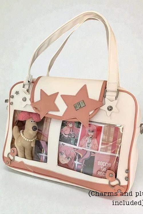 Kawaii Y2K Ita Shoulder Bag for Plushies and Pins