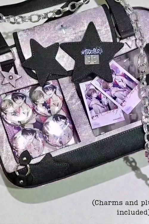 Kawaii Y2K Ita Shoulder Bag for Plushies and Pins