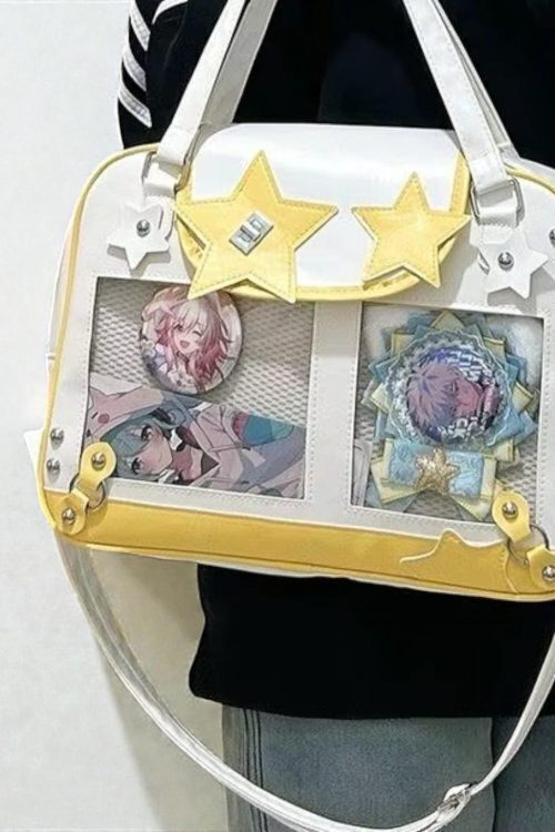 Kawaii Y2K Ita Shoulder Bag for Plushies and Pins