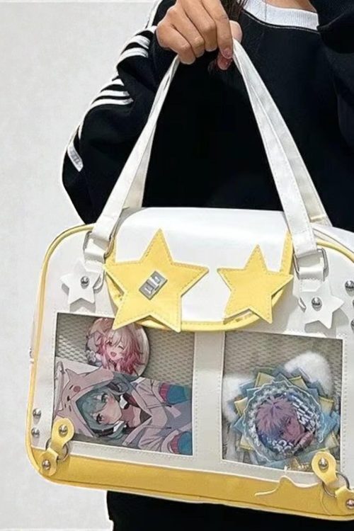 Kawaii Y2K Ita Shoulder Bag for Plushies and Pins