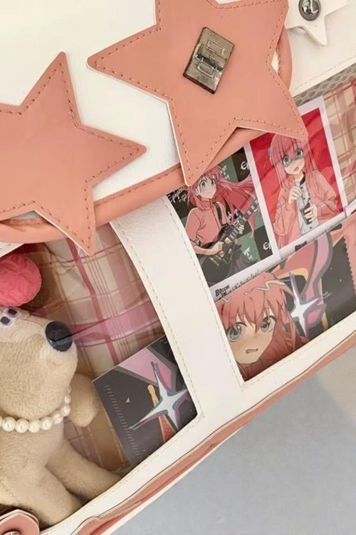 Kawaii Y2K Ita Shoulder Bag for Plushies and Pins