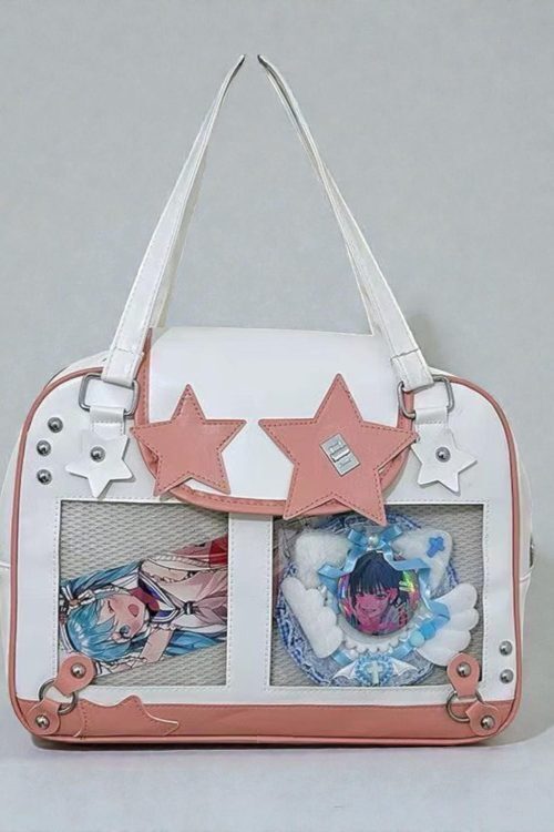 Kawaii Y2K Ita Shoulder Bag for Plushies and Pins